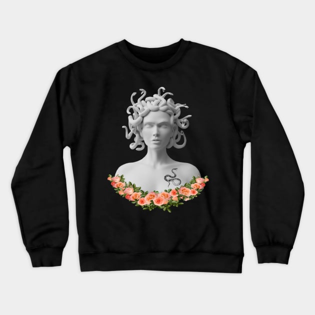 Medusa Gorgon Greek Mythology Crewneck Sweatshirt by Atteestude